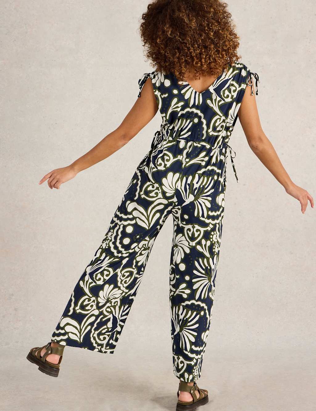 Pure Cotton Jersey Printed Jumpsuit 3 of 6