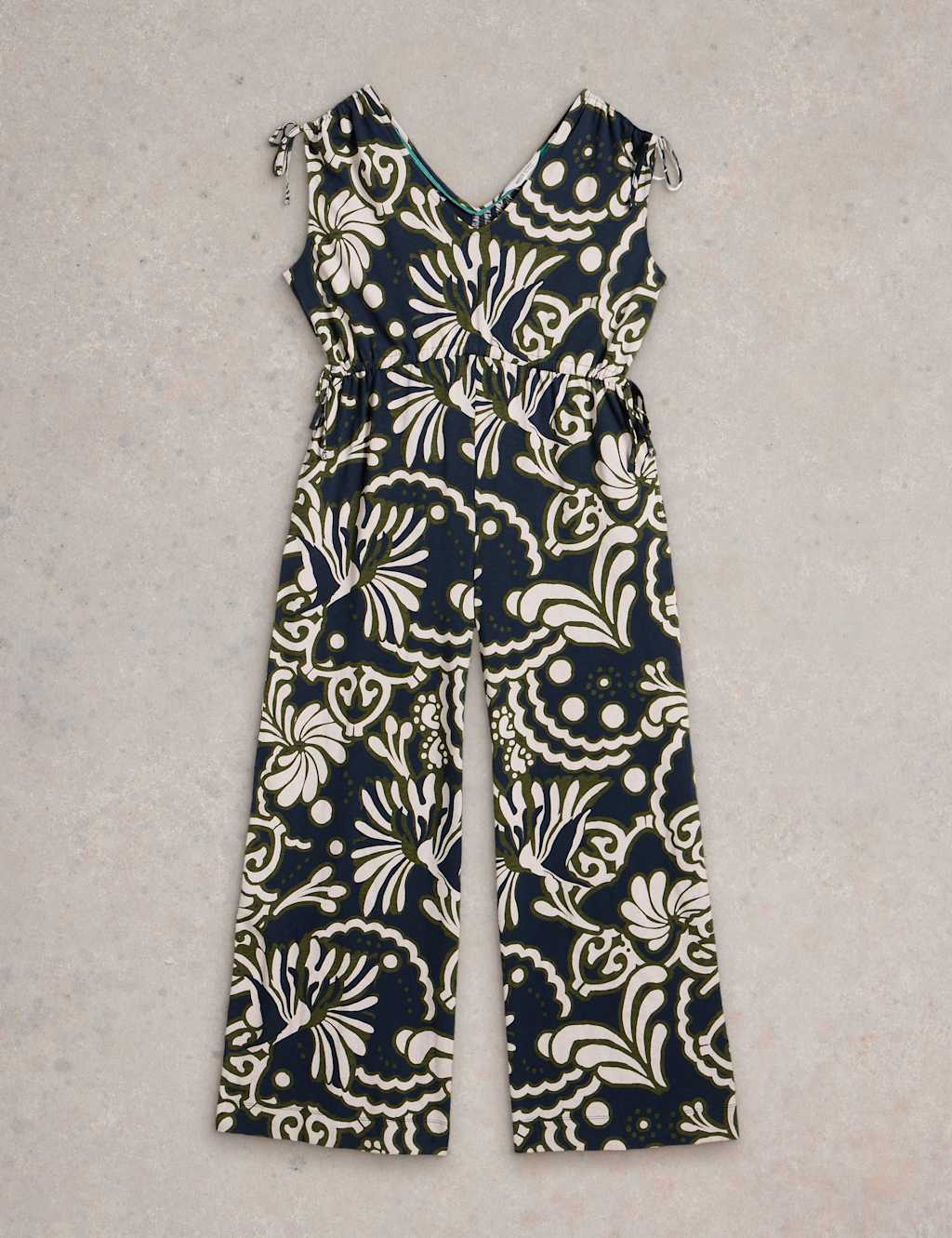 Pure Cotton Jersey Printed Jumpsuit 2 of 6
