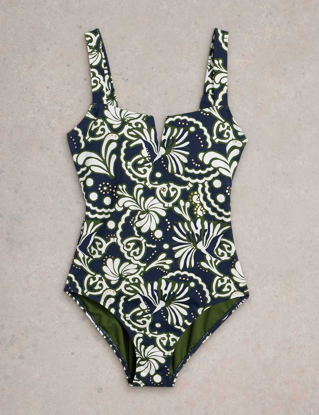 Printed Notch Neck Swimsuit 2 of 6
