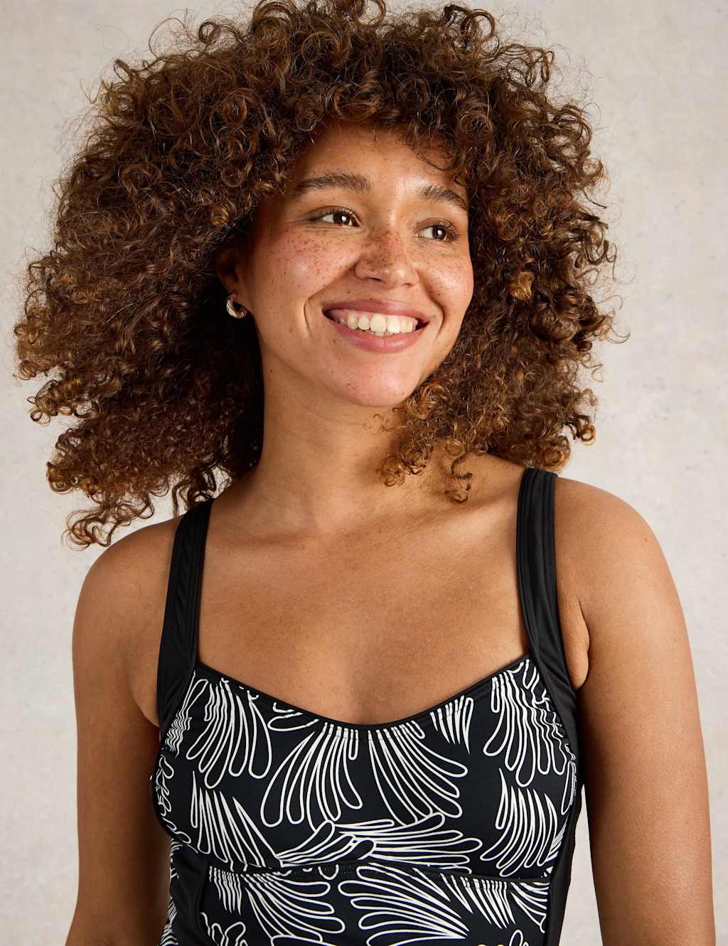 Printed Padded Sweetheart Tankini Top 4 of 4