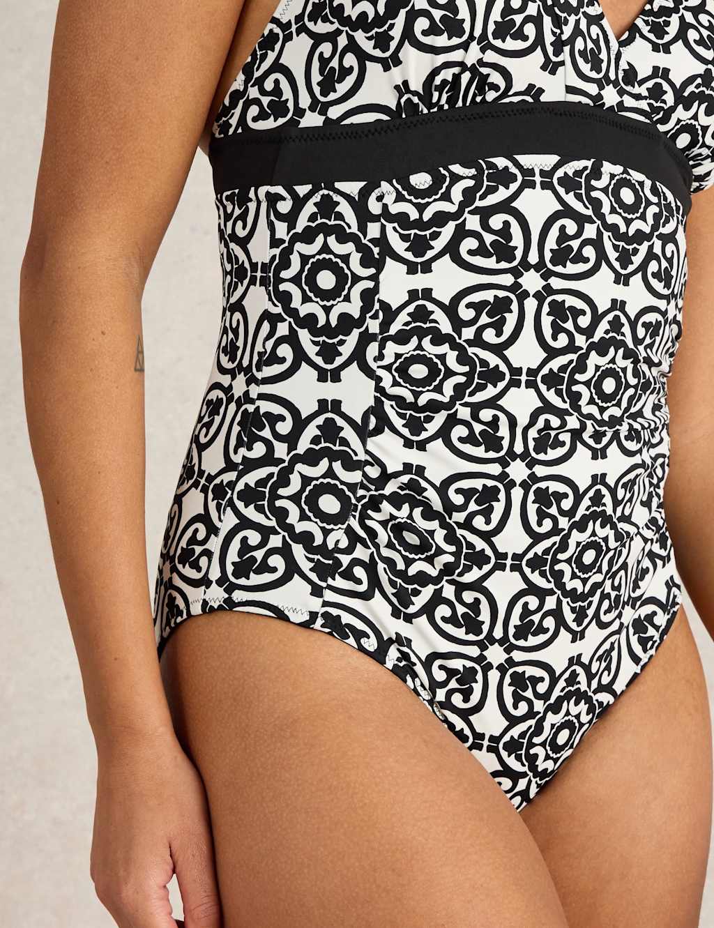 Reversible Printed Wrap Halterneck Swimsuit 5 of 7