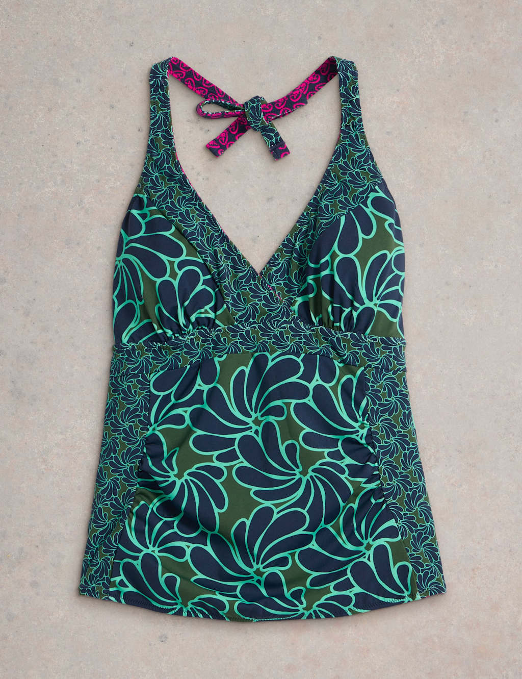 Reversible Printed Halterneck Tankini Top 5 of 7