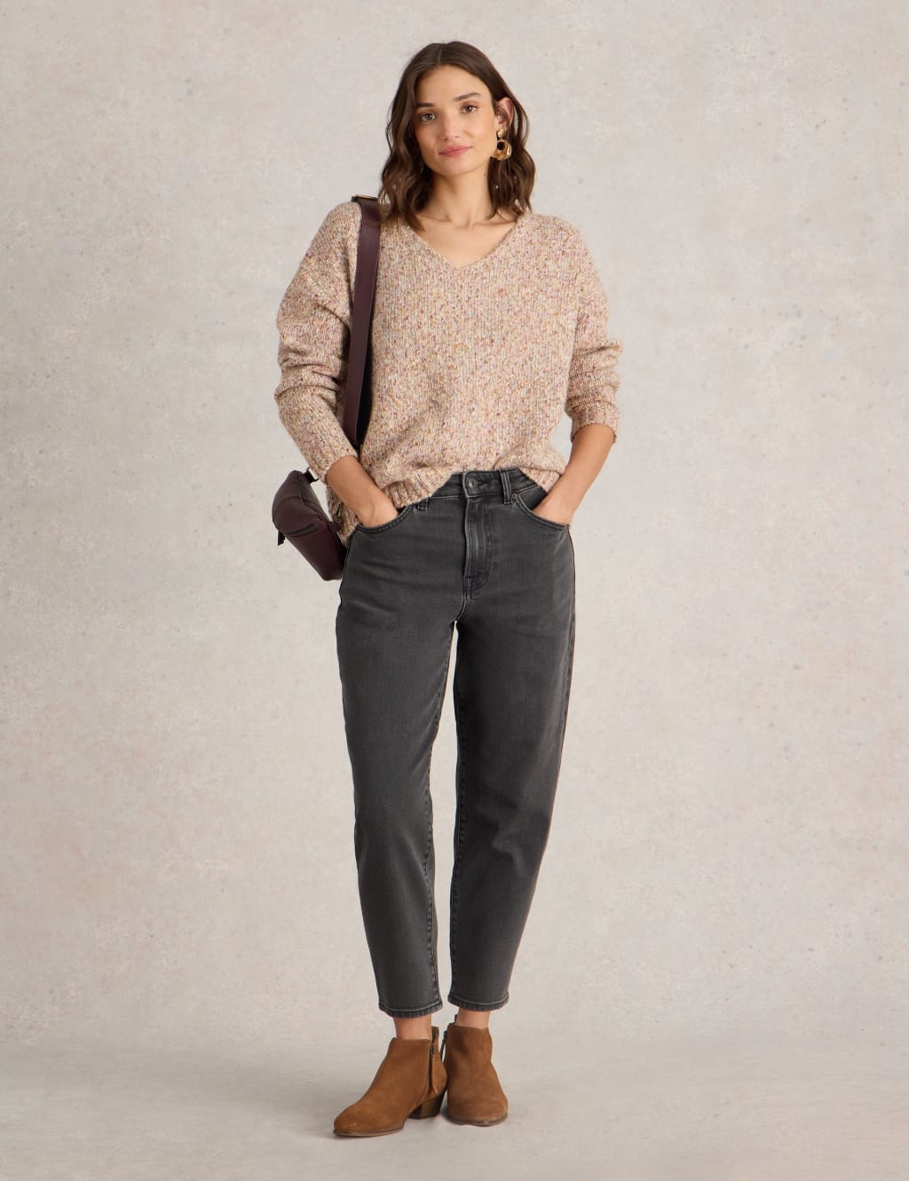 Mid rise tapered jeans cheap