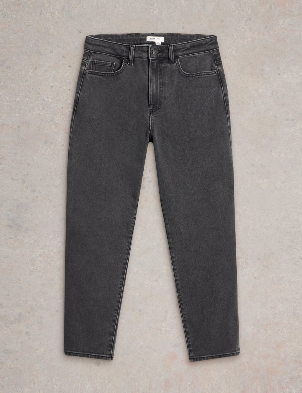 Mid Rise Straight Leg Tapered Jeans 2 of 6