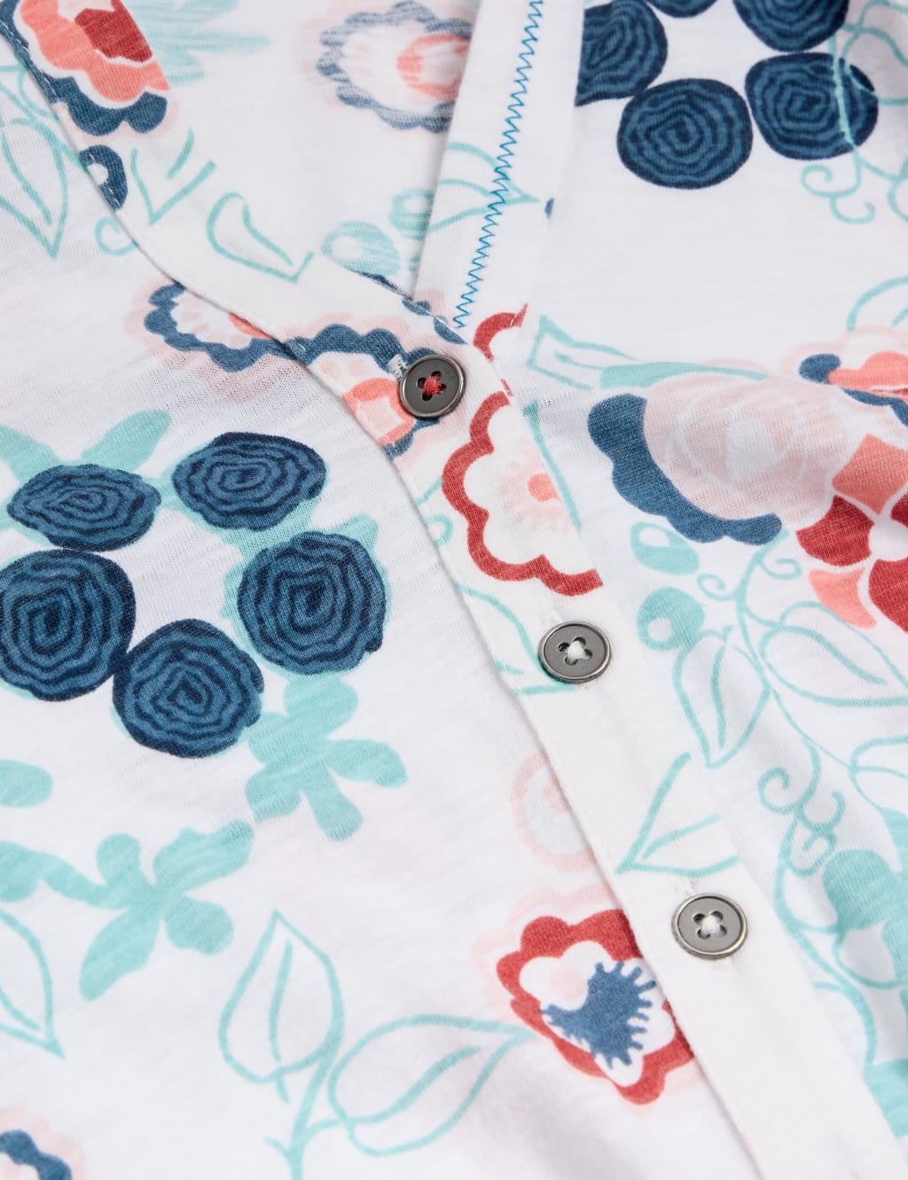 Jersey Printed Collared V-Neck Shirt 6 of 6