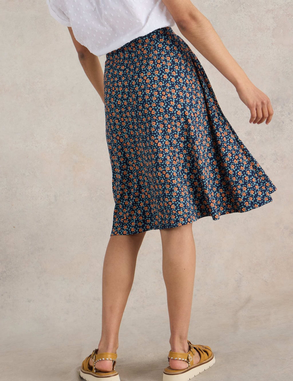 Jersey skirt knee length outlet