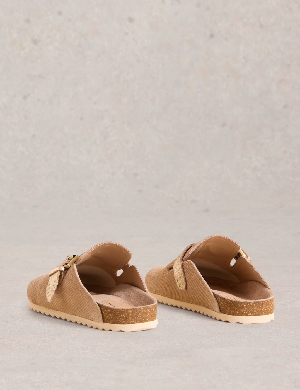 Suede Buckle Mules 3 of 4