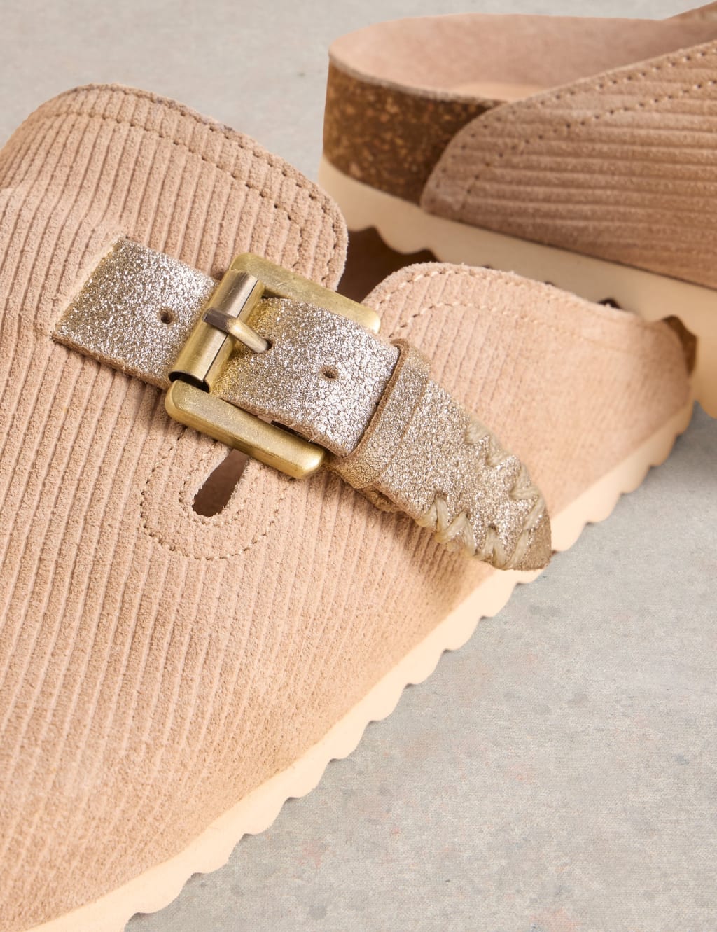 Suede Buckle Mules 4 of 4