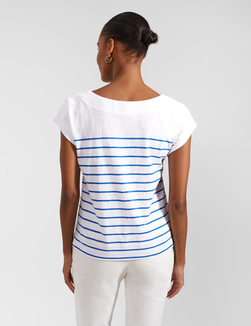 Pure Cotton Striped T-Shirt 4 of 5