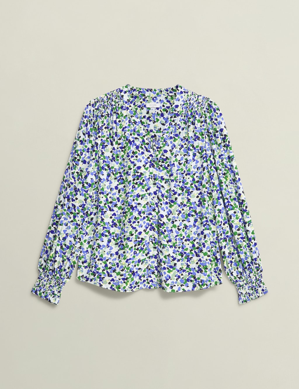 Floral V-Neck Blouson Sleeve Blouse 2 of 7