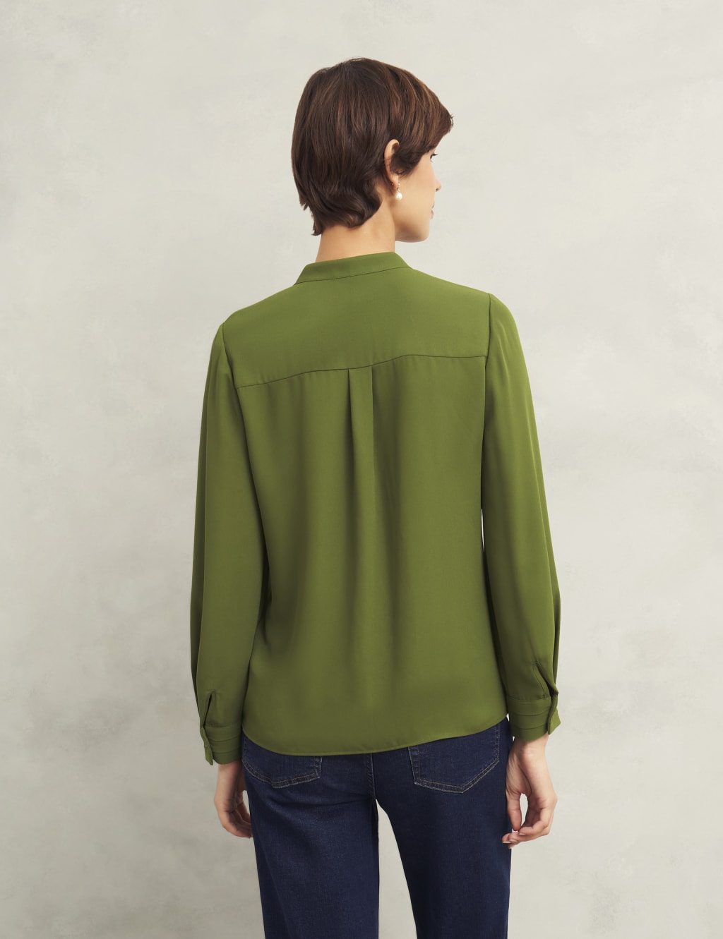 Pleated Round Neck Blouse 4 of 8