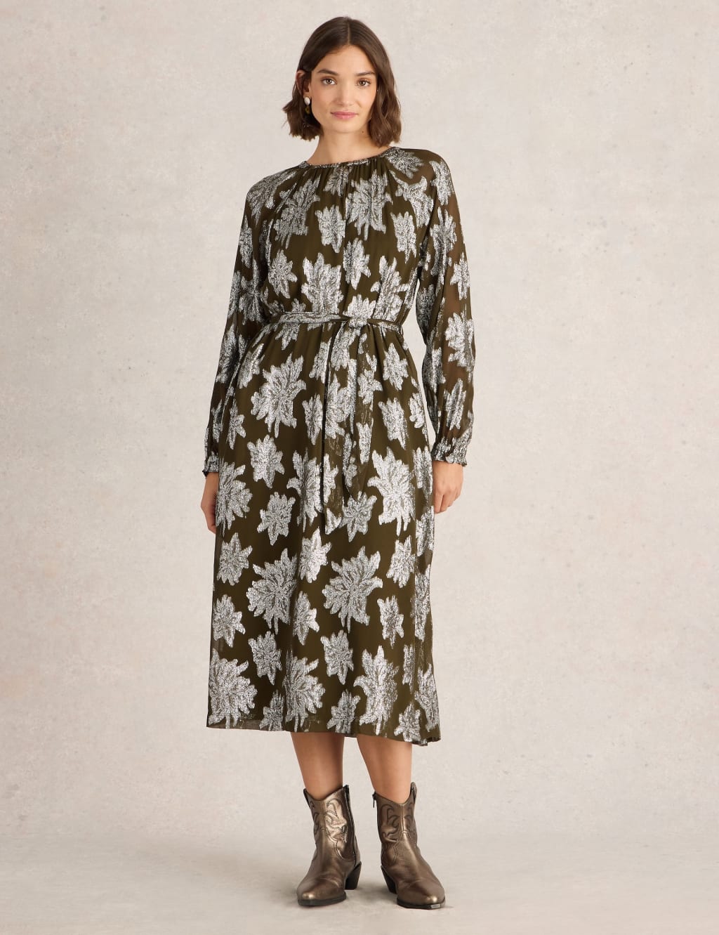 M&s jacquard dress top