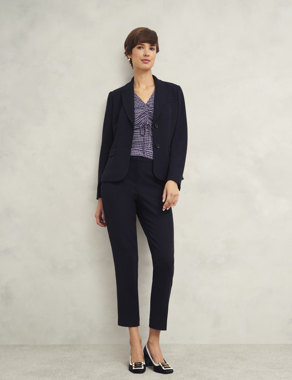 Printed Tie Front Top 5 of 6