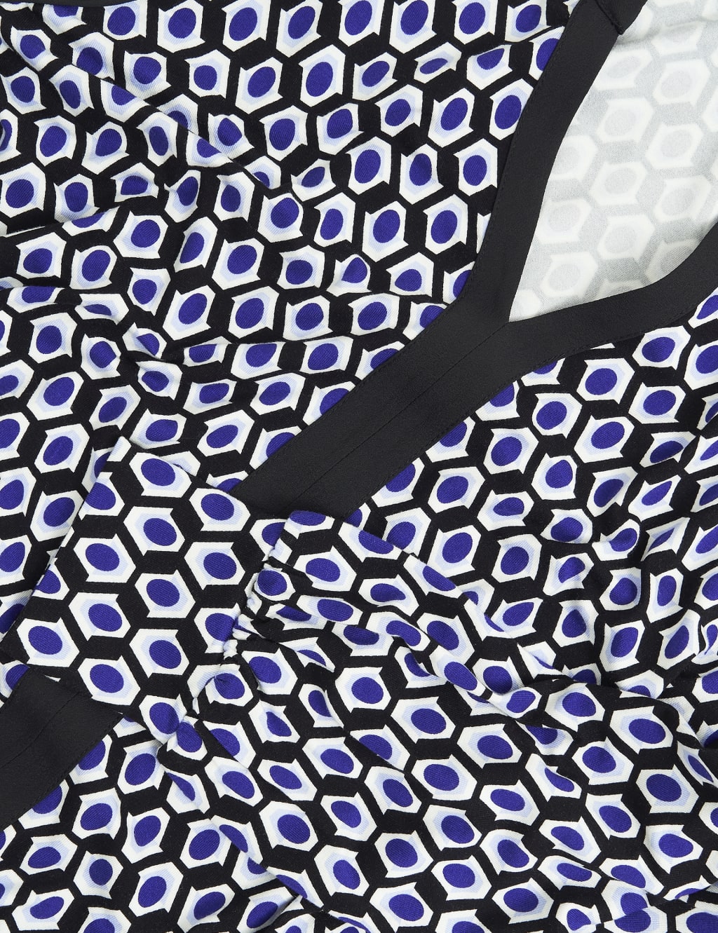 Jersey Geometric V-Neck Top 6 of 6