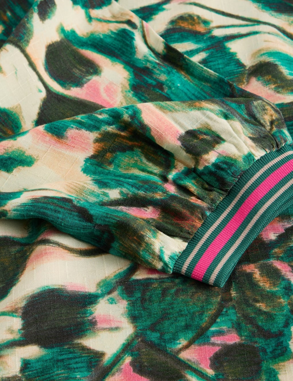 Botanical Print Round Neck Blouse 6 of 6