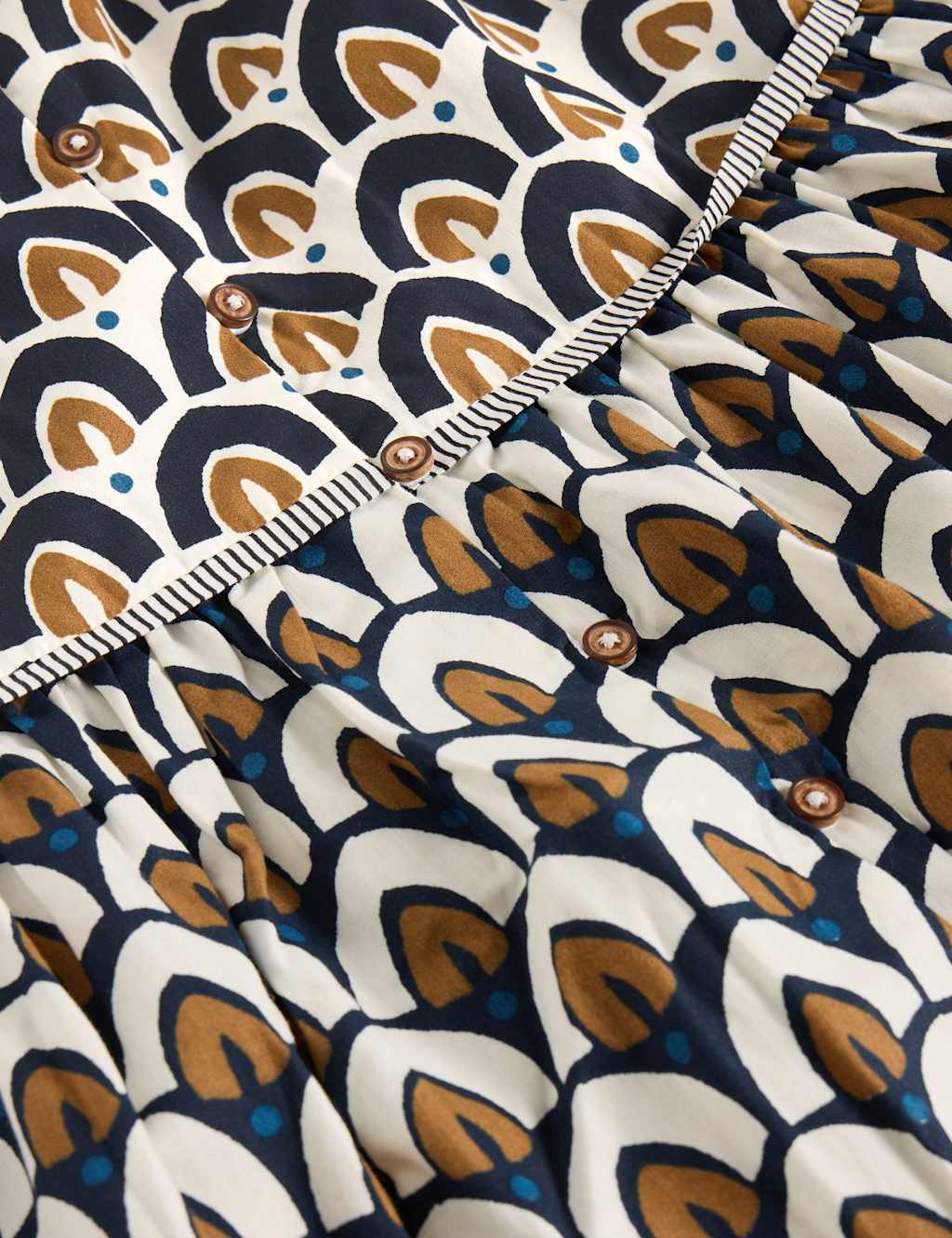 Pure Cotton Printed Midi Tiered Skirt 6 of 6
