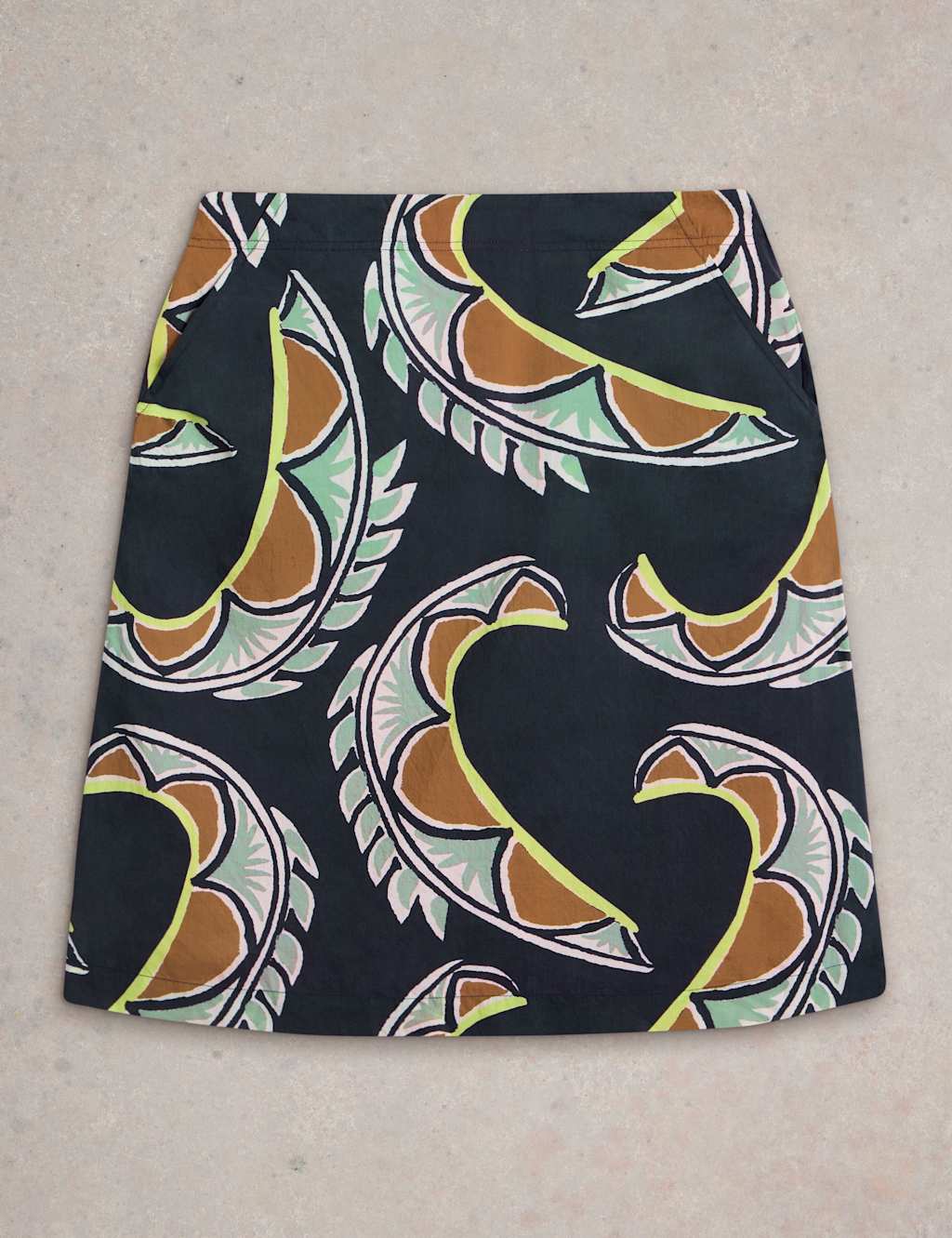 Pure Cotton Printed Reversible A-Line Skirt 2 of 5
