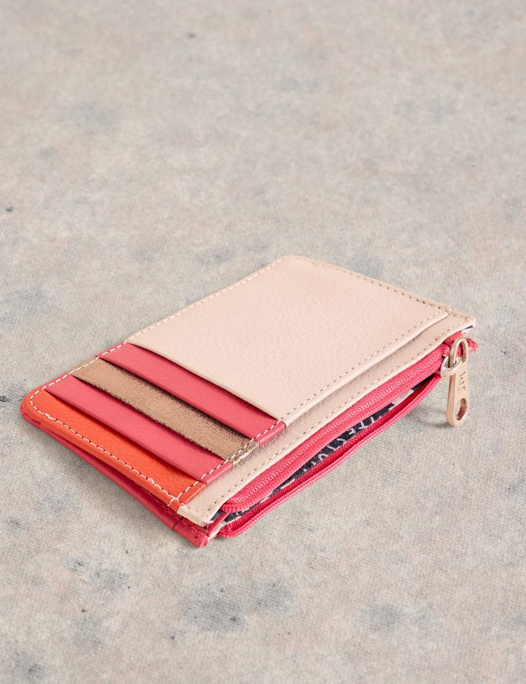 Leather Colour Block Purse 3 of 4