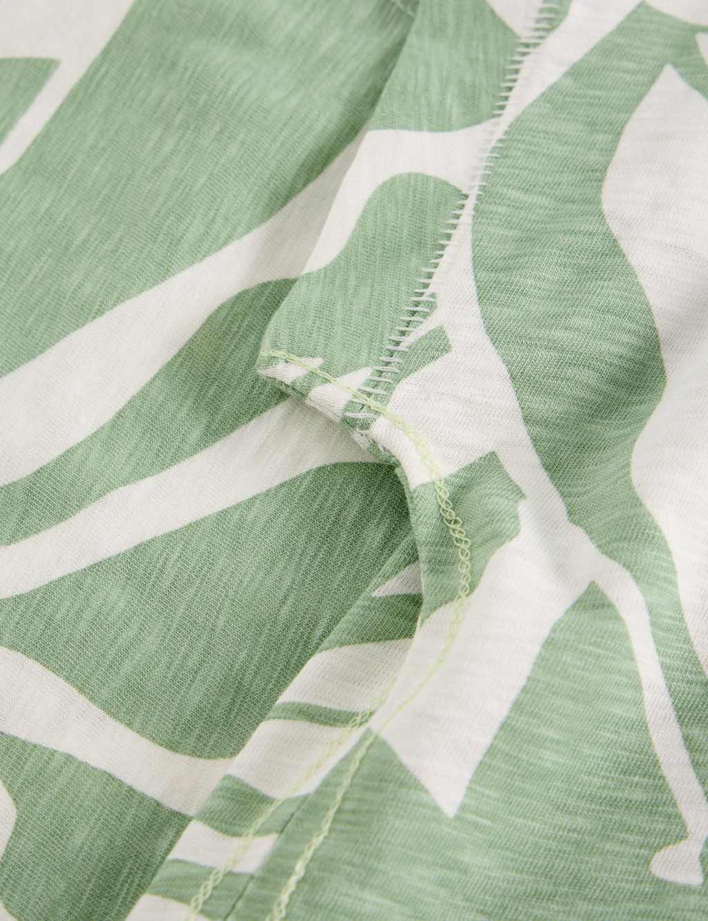 Pure Cotton Printed Notch Neck T-Shirt 6 of 6
