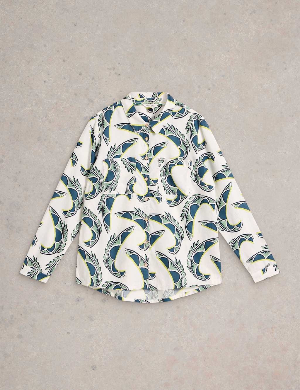 Pure Cotton Printed Button Through Shirt 2 of 6