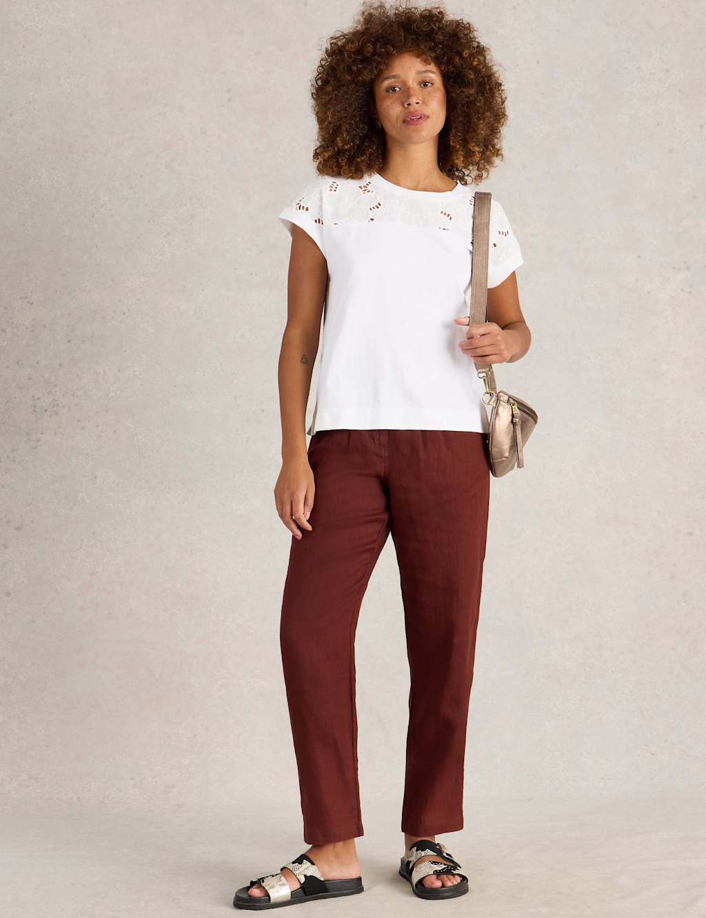 Pure Cotton Broderie T-Shirt 3 of 6