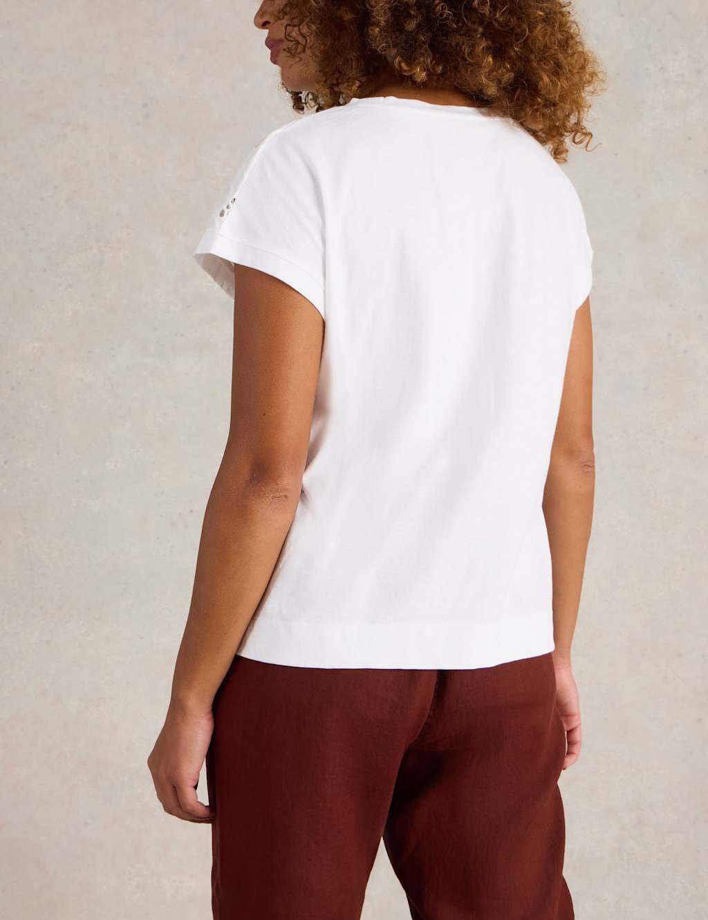 Pure Cotton Broderie T-Shirt 4 of 6