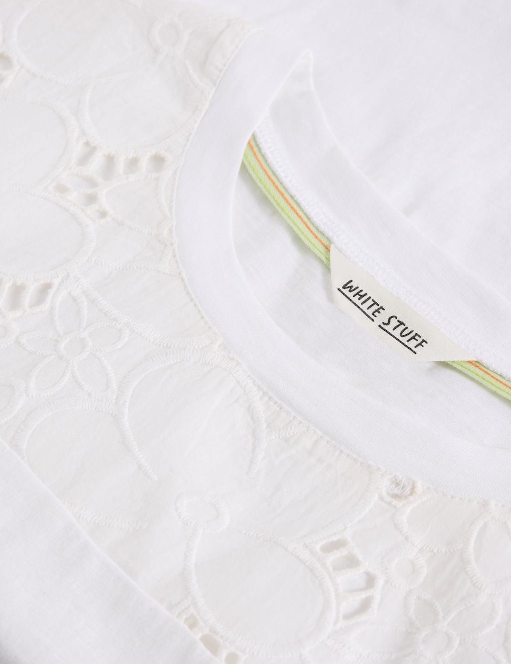 Pure Cotton Broderie T-Shirt 6 of 6
