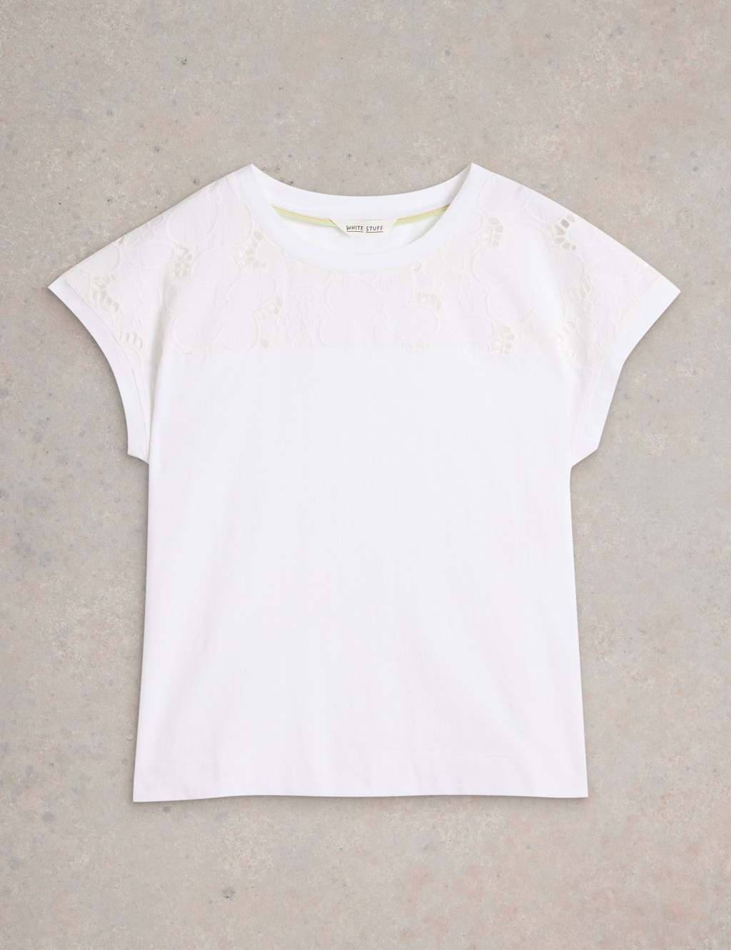 Pure Cotton Broderie T-Shirt 2 of 6