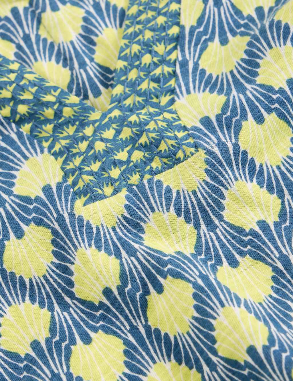 Pure Cotton Printed Notch Neck Top 6 of 6