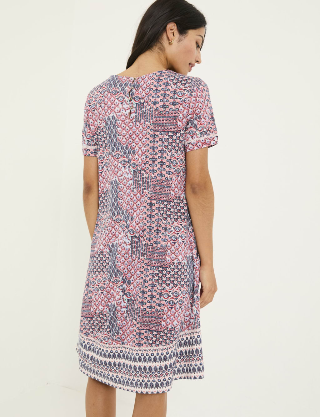 Cotton Rich Geometric Mini Dress 3 of 5