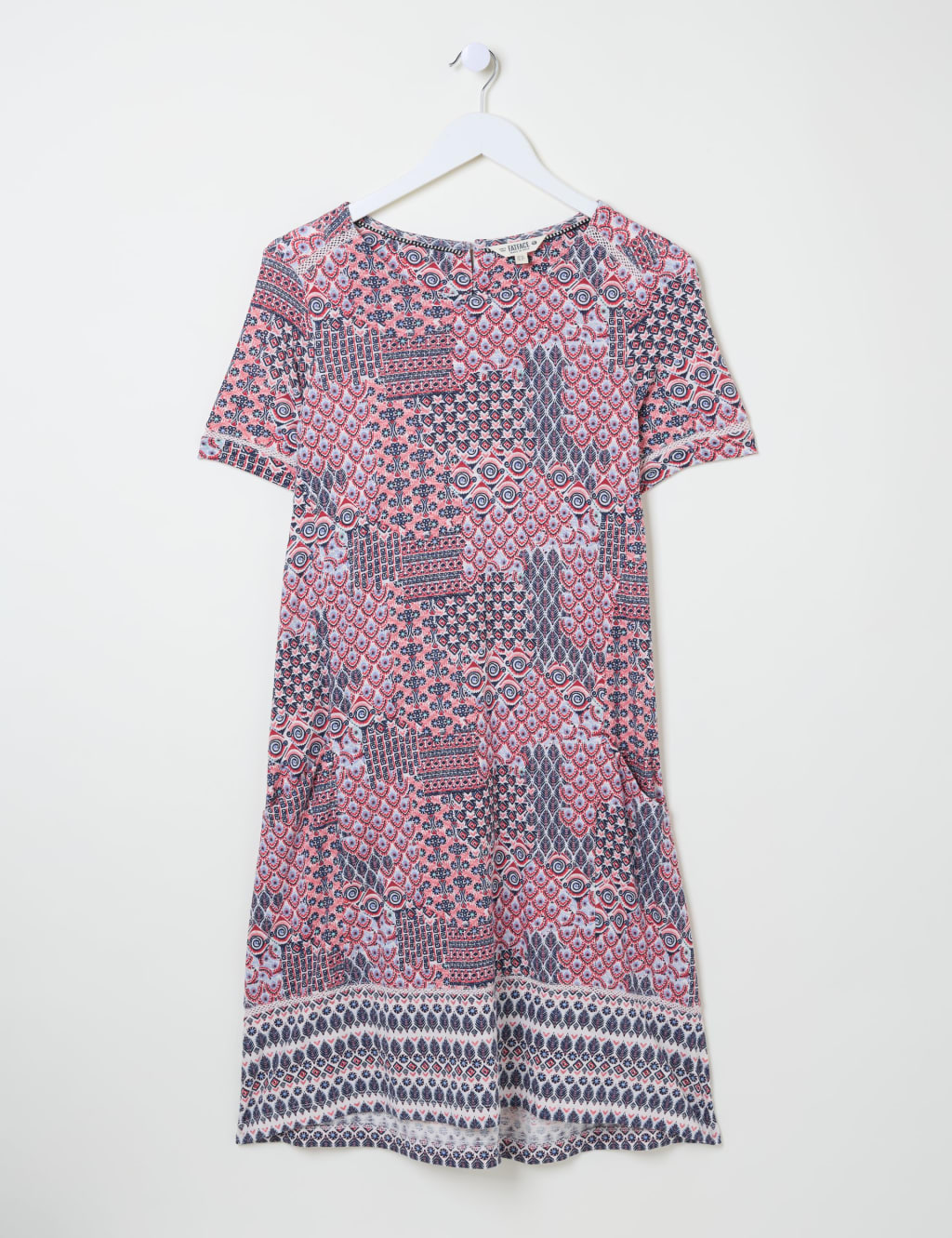 Cotton Rich Geometric Mini Dress 2 of 5