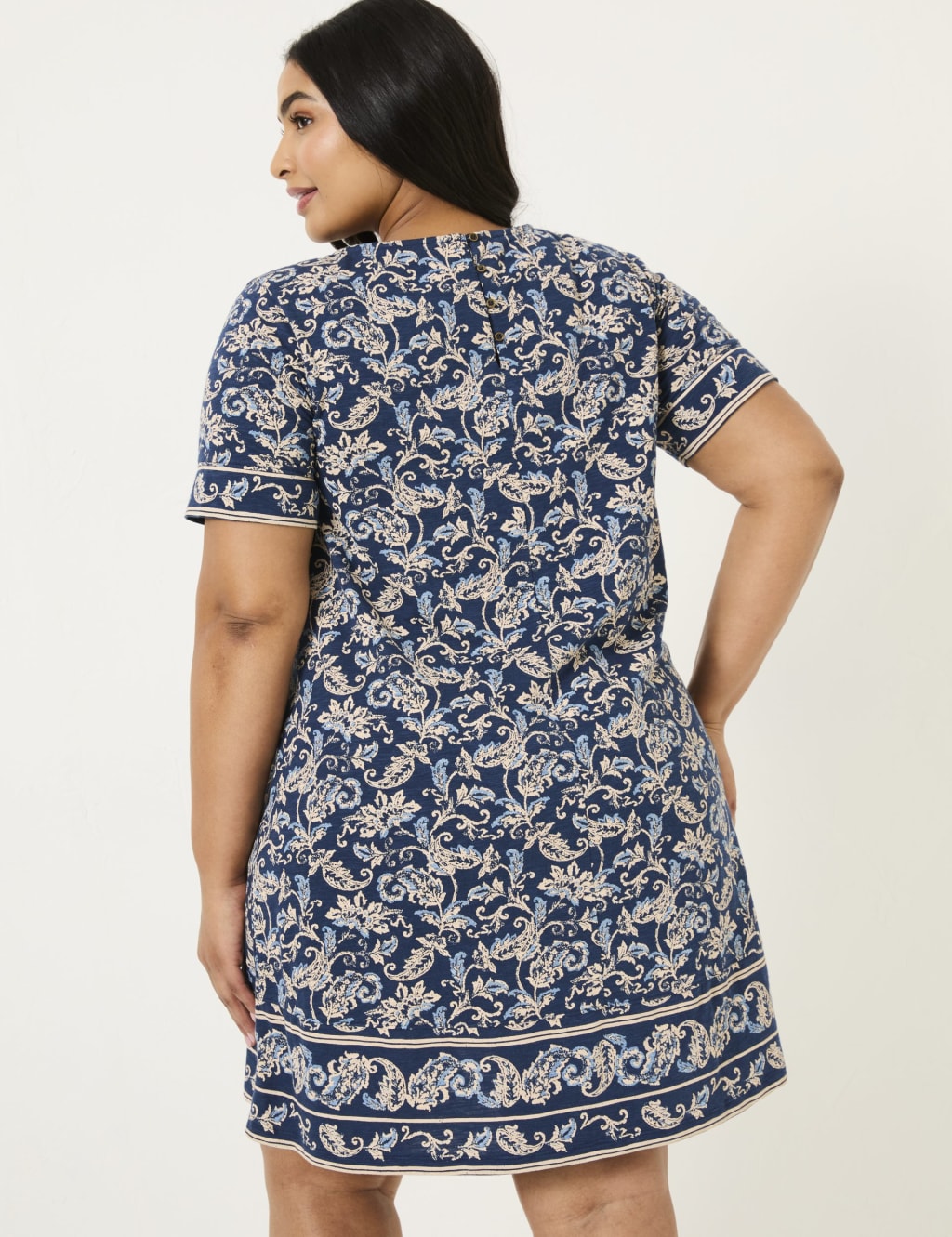 Cotton Rich Paisley Mini Skater Dress 8 of 10