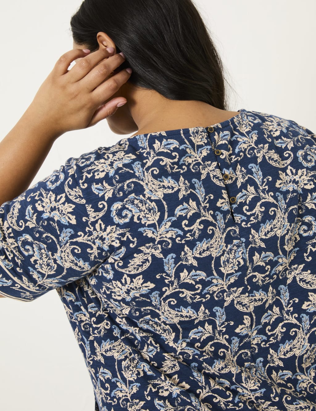 Cotton Rich Paisley Mini Skater Dress 9 of 10