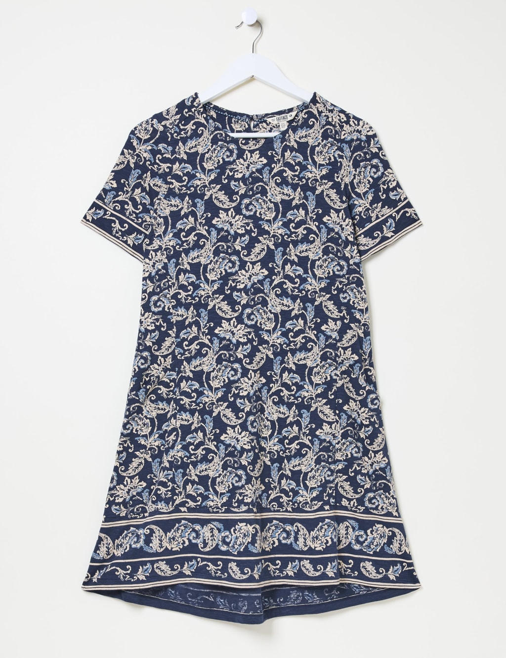 Cotton Rich Paisley Mini Skater Dress 2 of 10