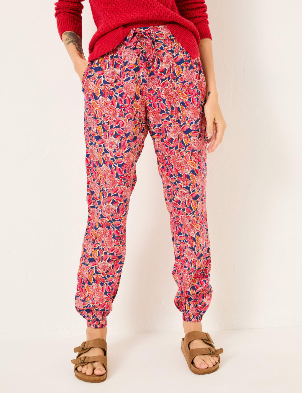 Floral Ankle Grazer Joggers 3 of 5