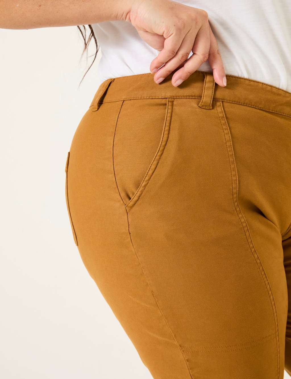 Cotton Rich Ankle Grazer Cargo Trousers 4 of 5