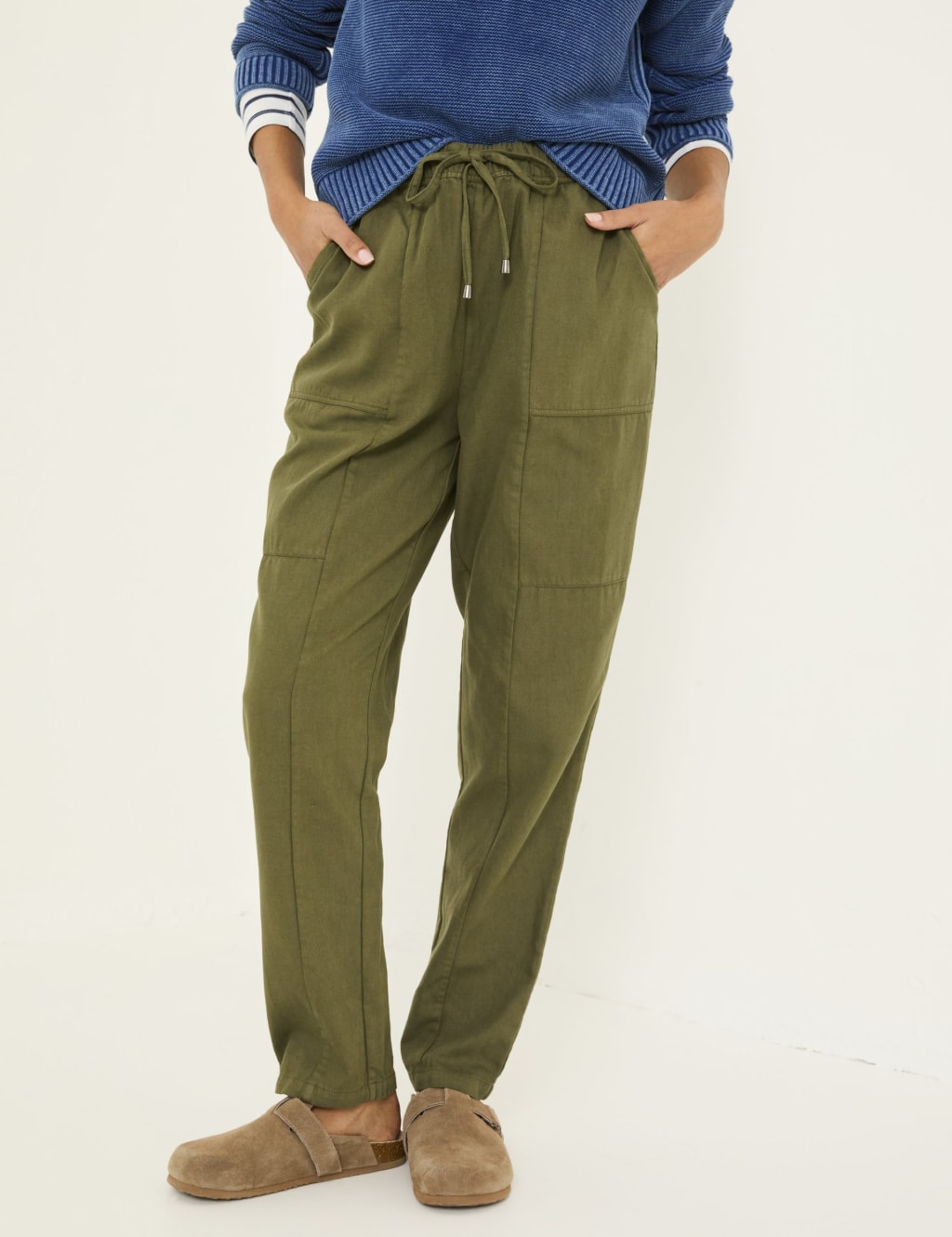 Cotton Rich Cargo Drawstring Trousers 3 of 5
