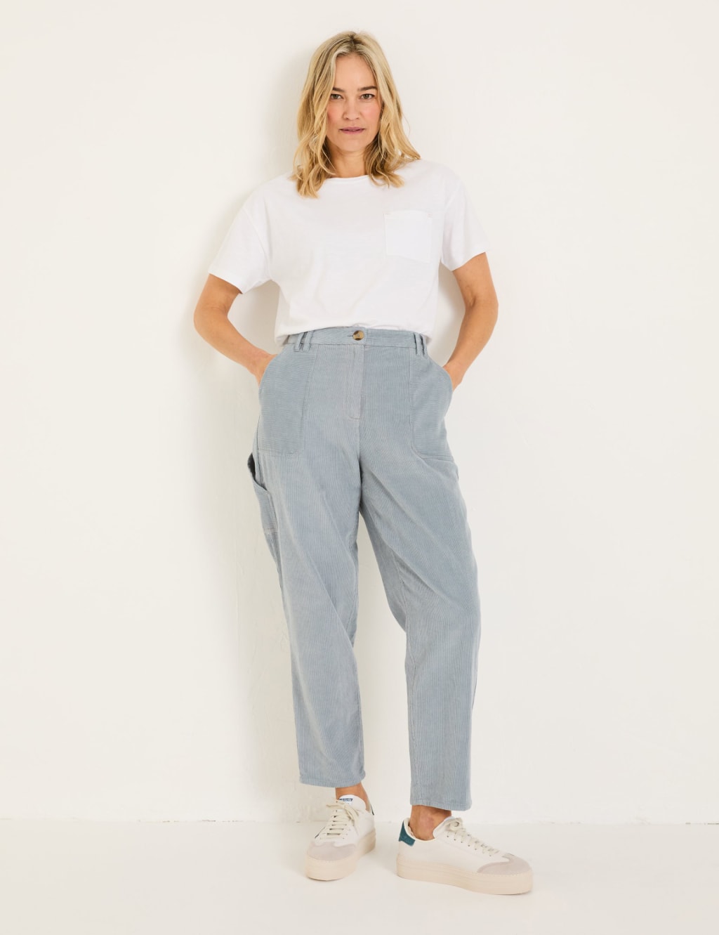 Cord Ankle Grazer Trousers 1 of 5
