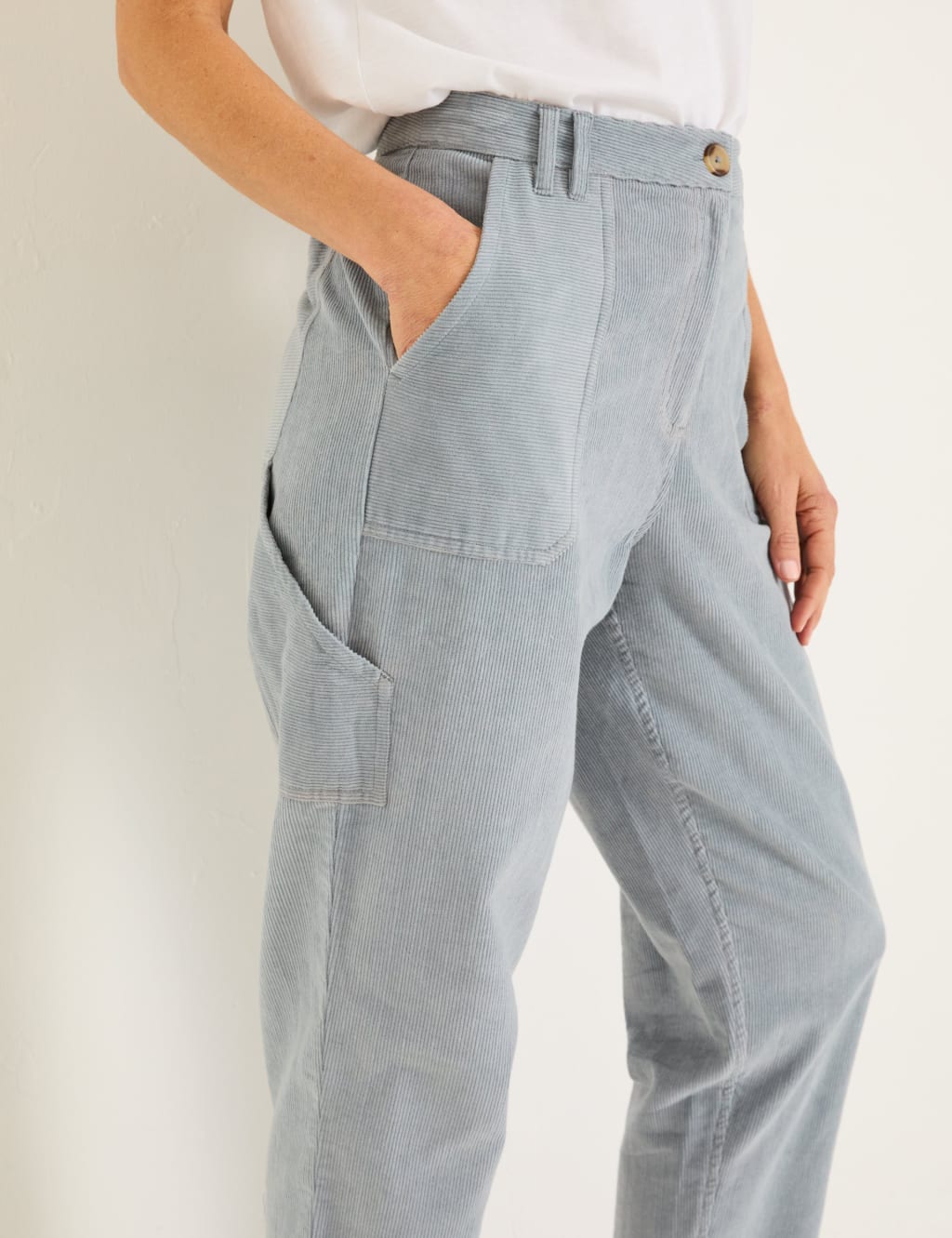 Cord Ankle Grazer Trousers 5 of 5