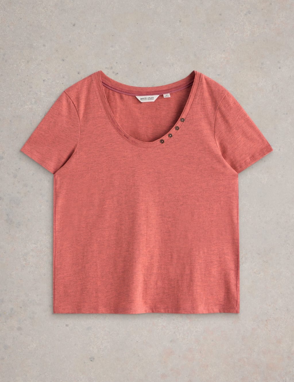 Cotton Rich Scoop Neck T-Shirt 2 of 7