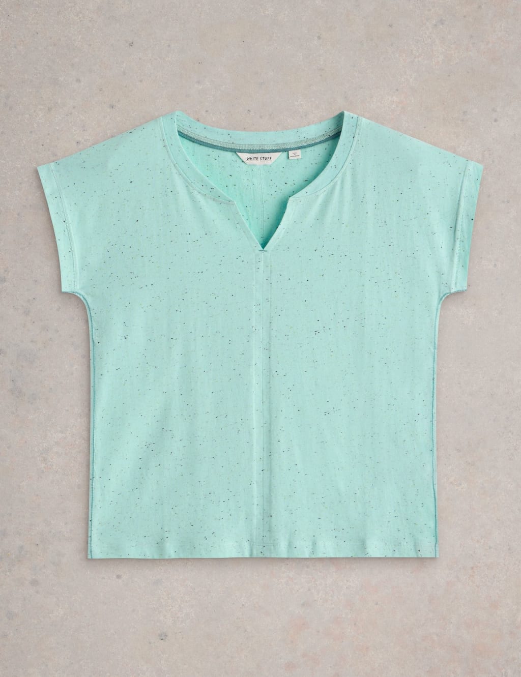 Cotton Rich Notch Neck T-Shirt 2 of 7