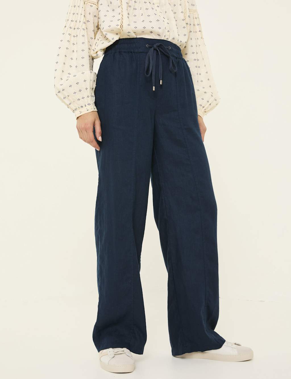 Iva Pure Linen Drawstring Trousers 3 of 5