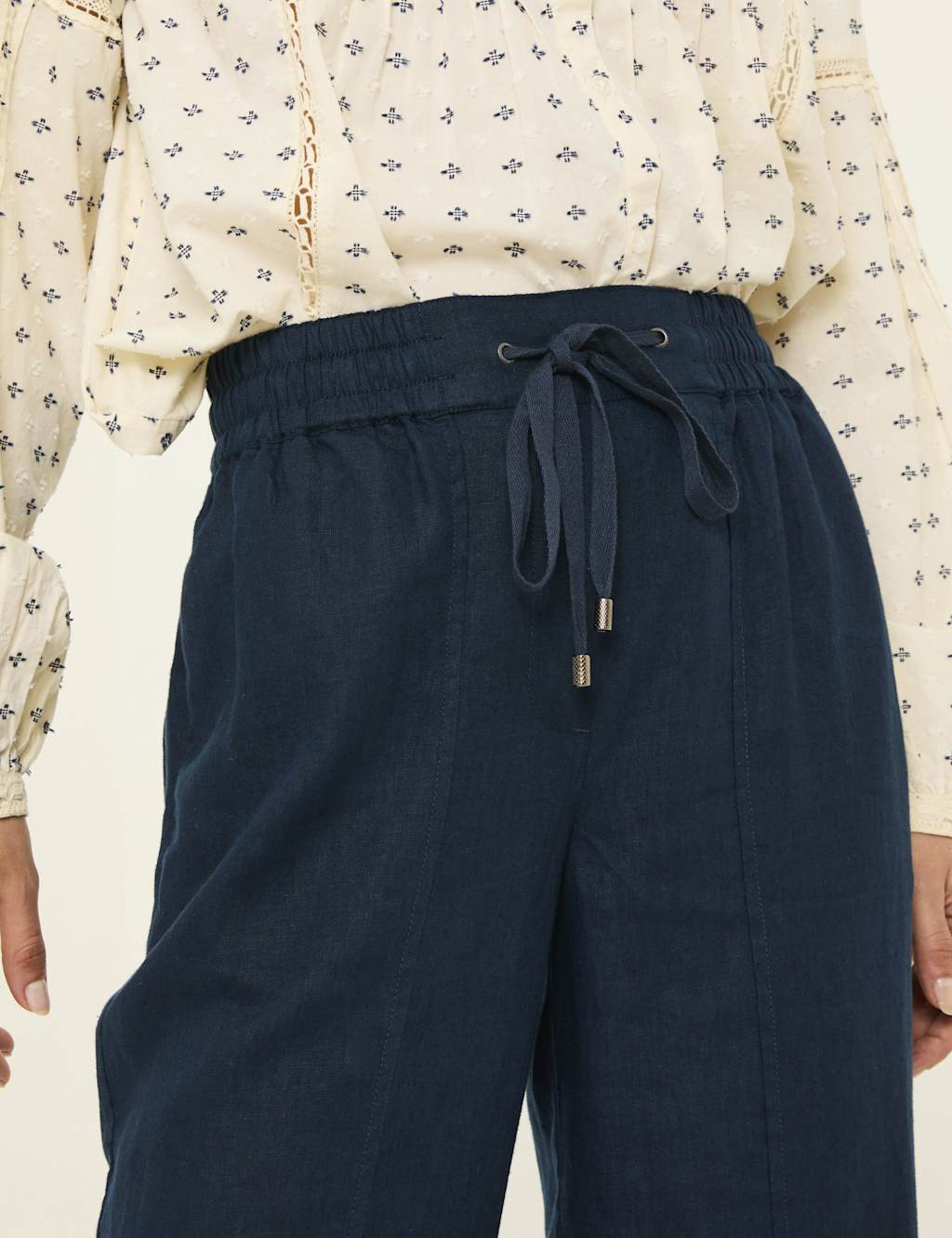 Iva Pure Linen Drawstring Trousers 5 of 5