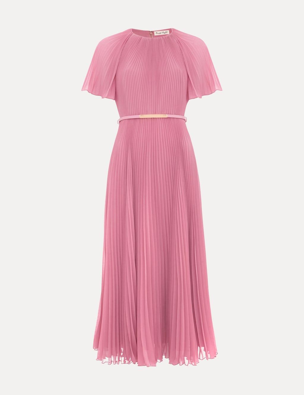 Pink midi skater dress hot sale