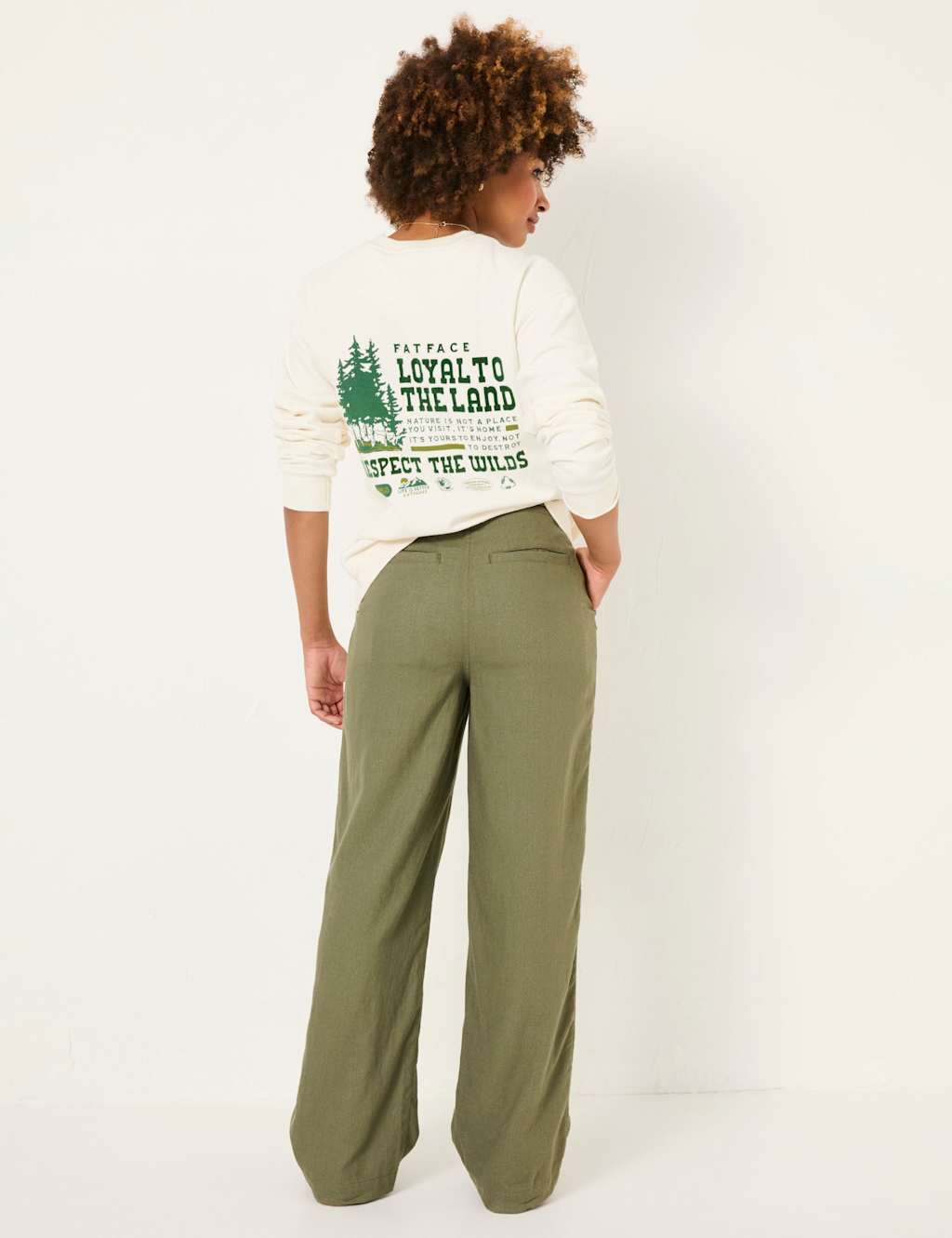 Linen Rich Wide Leg Trousers 4 of 6