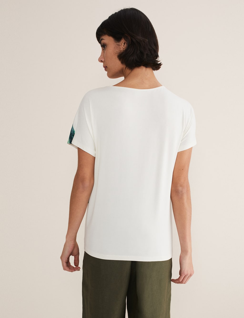 Floral Tie Front T-Shirt 3 of 6