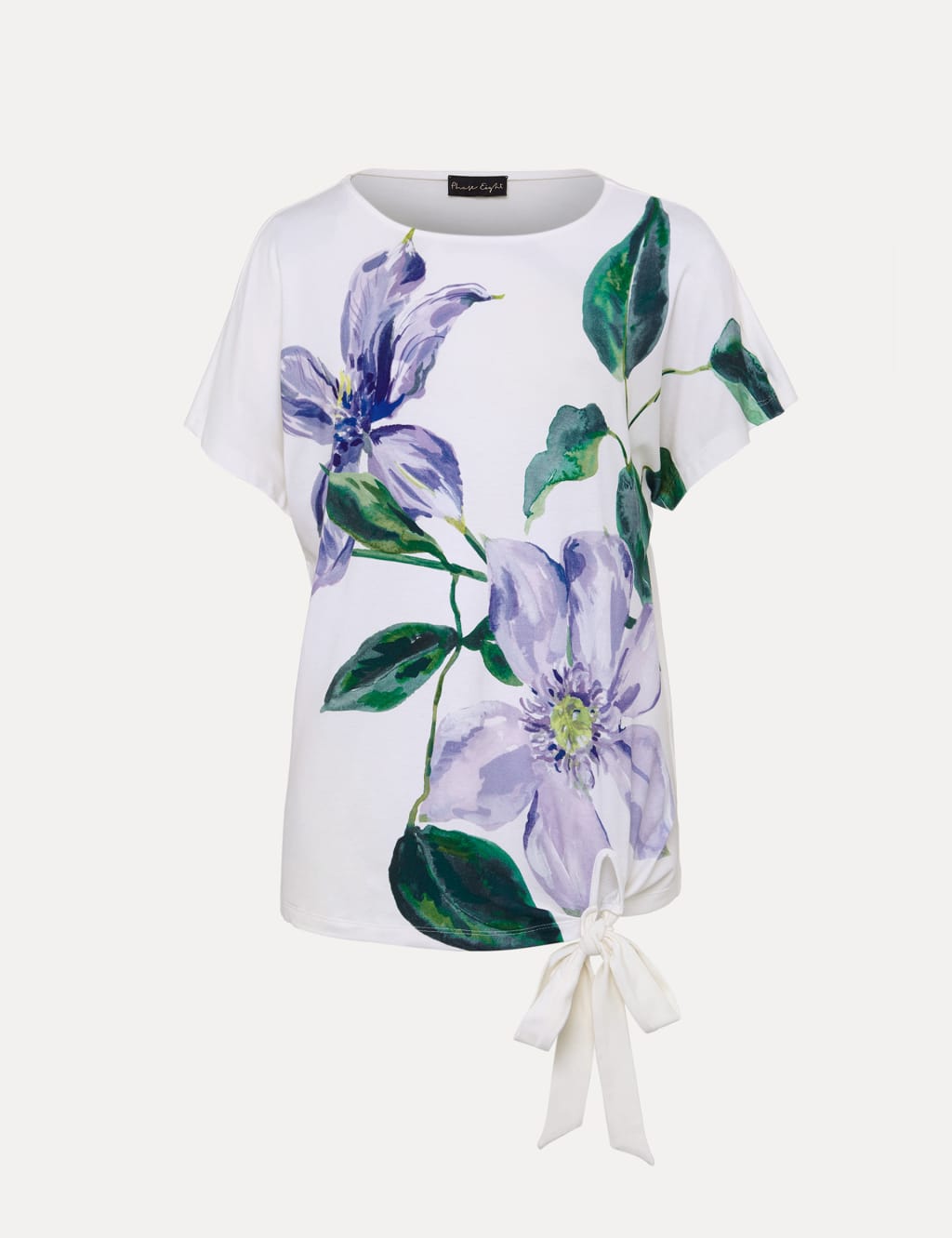 Floral Tie Front T-Shirt 2 of 6