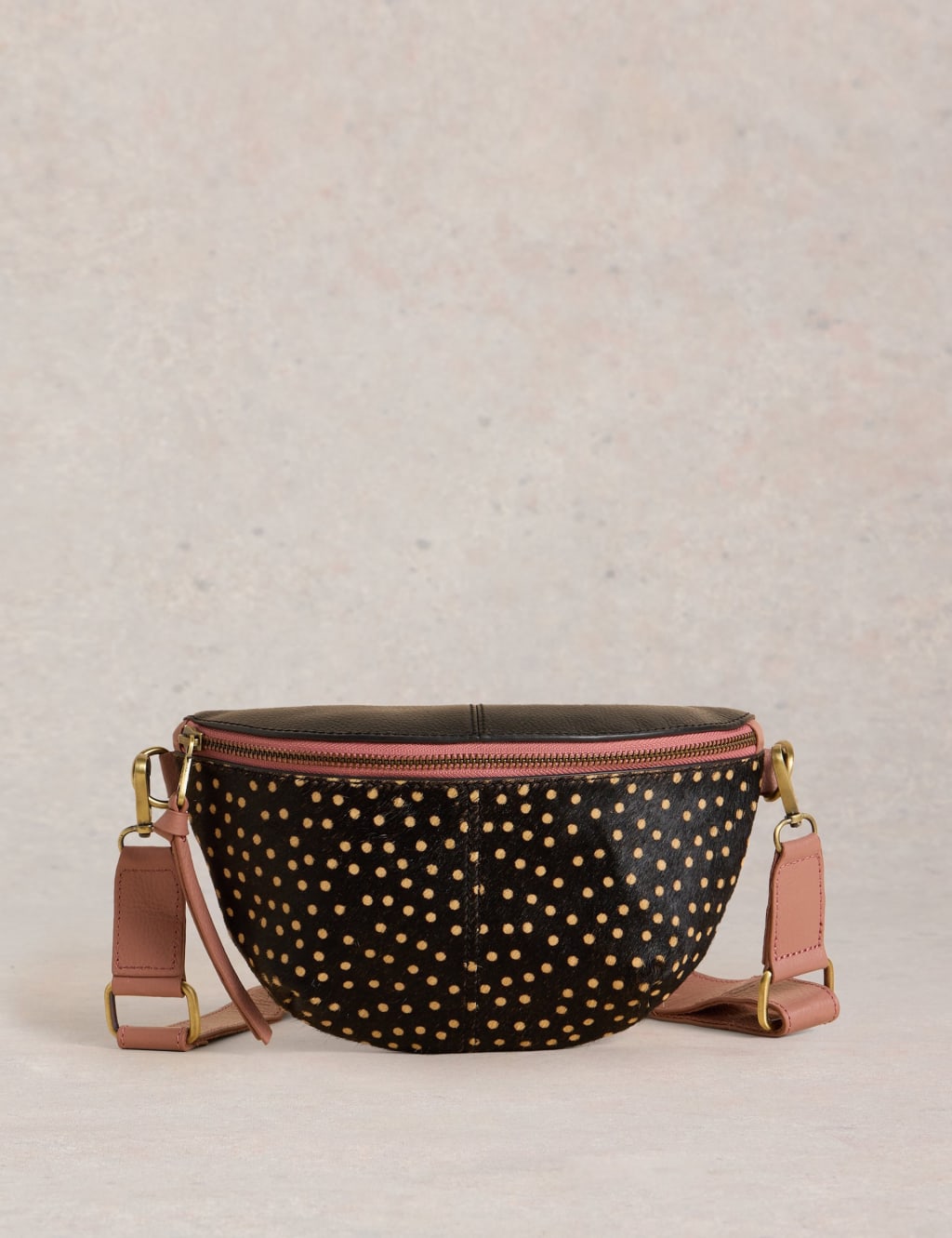 Leather Polka Dot Mini Sling Bag 1 of 4