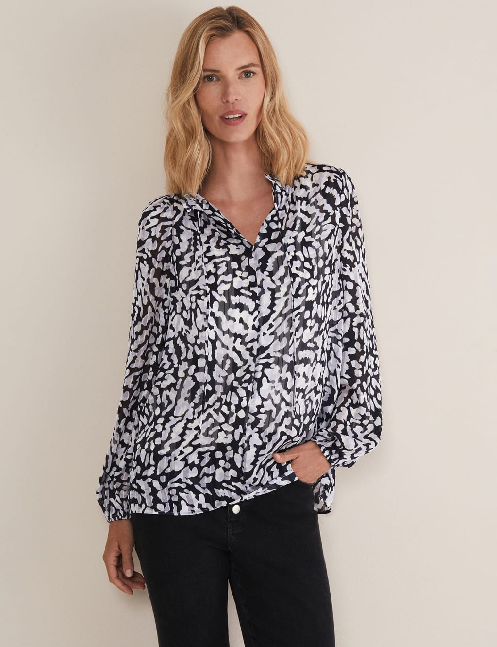 Printed Shell Top 1 of 5