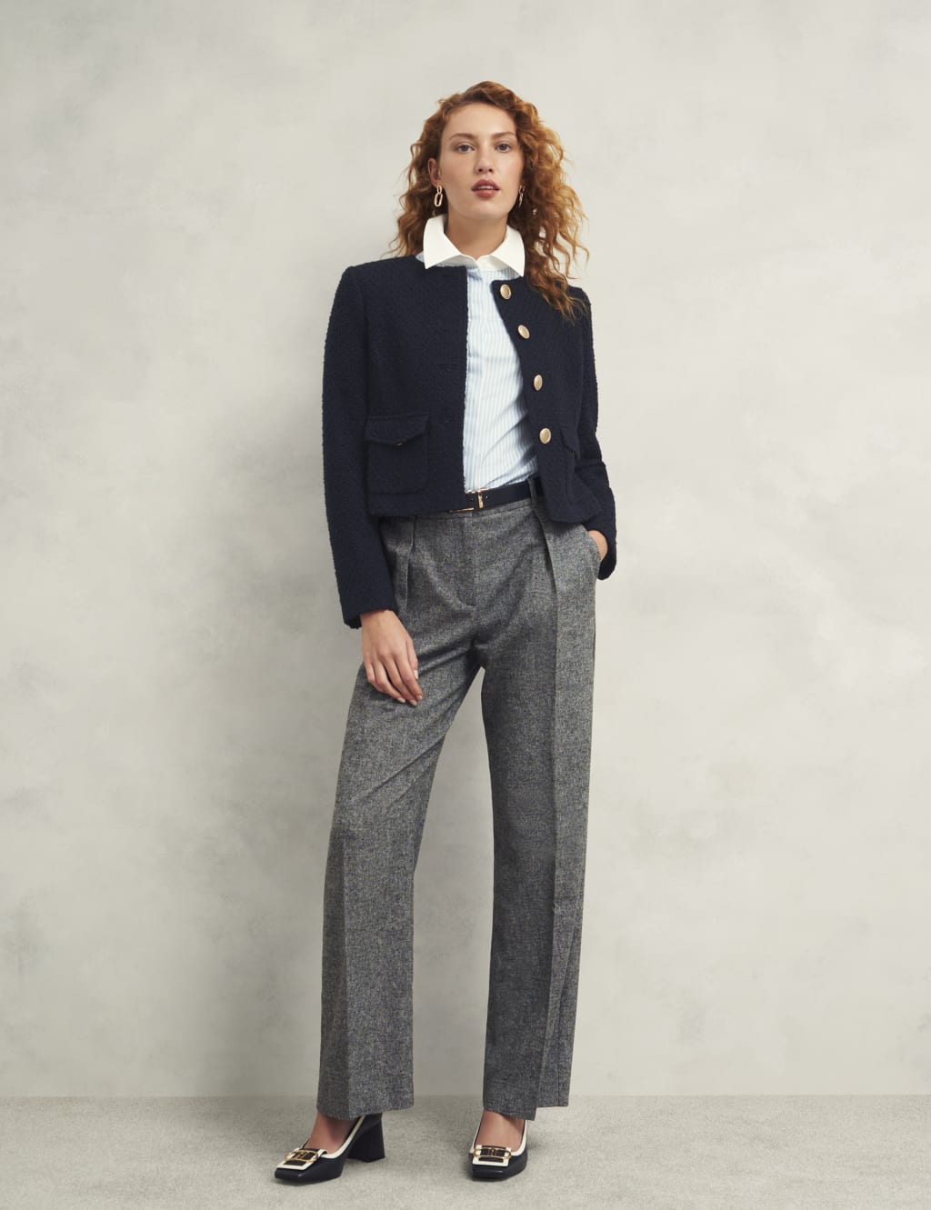 Wool Blend Textured Short Jacket 6 of 8